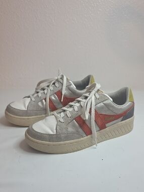 GOLA SUPERSLAM BLAZE METALLIC PLATFORM SNEAKERS WOMENS SIZE 7 ORANGE YELLOW